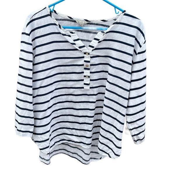 Hester & Orchard size XL LINEN COTTON  blend top - Picture 4 of 9